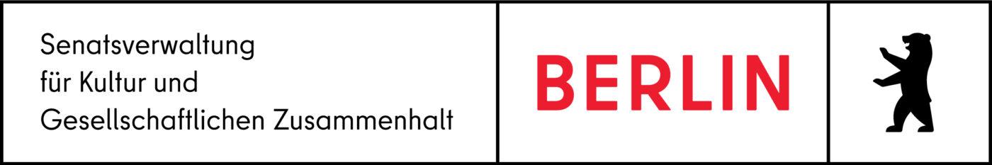 Logo der Senatsverwaltung für Kultur und Gesellschaftlichen Zusammenhalt-Logo quer